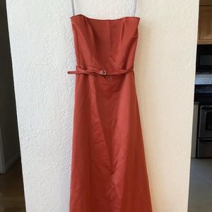 Orange prom dress